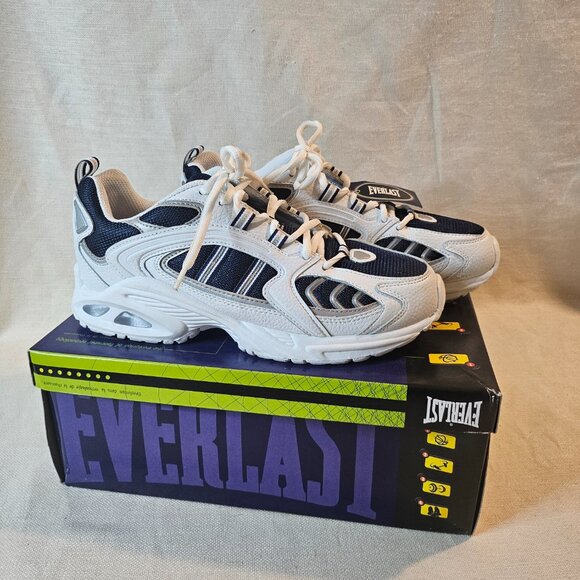 Everlast Harris Men’s White/Navy Athletic Shoes - Size 8 - Picture 3 of 9